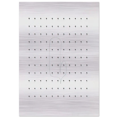 Stupidogramm - 1962 - Dieter Roth Brushed Aluminum Print - 70x100 cm / 28x40 inches | Dieter Roth Aluminum Print | Dieter Roth Prints