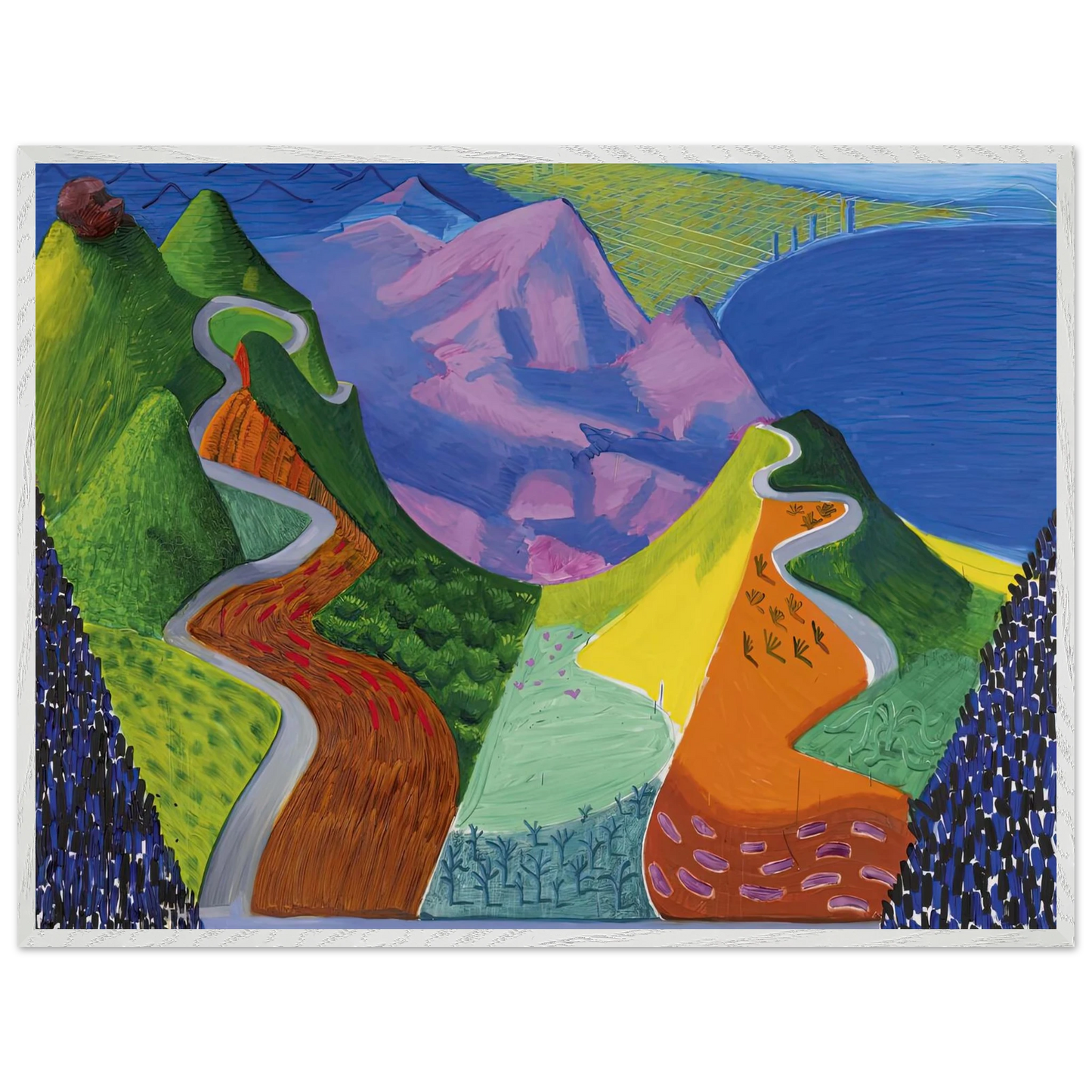 David Hockney - David Hockney Wall art - 45x45 cm / 18x18 inches - Fine Art Poster-canvas - -