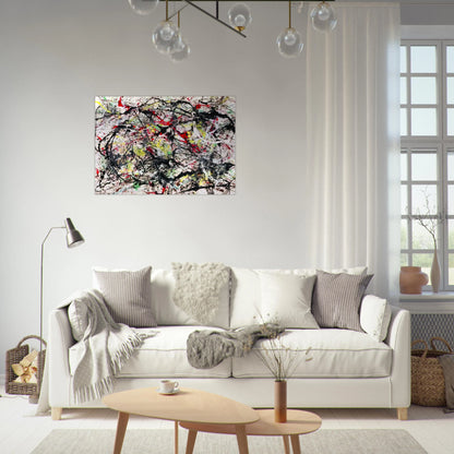 NUMBER 48 1949 - Jackson Pollock Brushed Aluminum Print - 70x100 cm / 28x40 inches | Jackson Pollock Aluminum Print | Jackson Pollock Prints