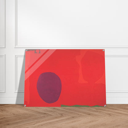 Cadmium with Violet, Scarlet, Emerald, Lemon and Venetian - 1969 - Patrick Heron Acrylic Print - 70x100 cm / 28x40″ inches