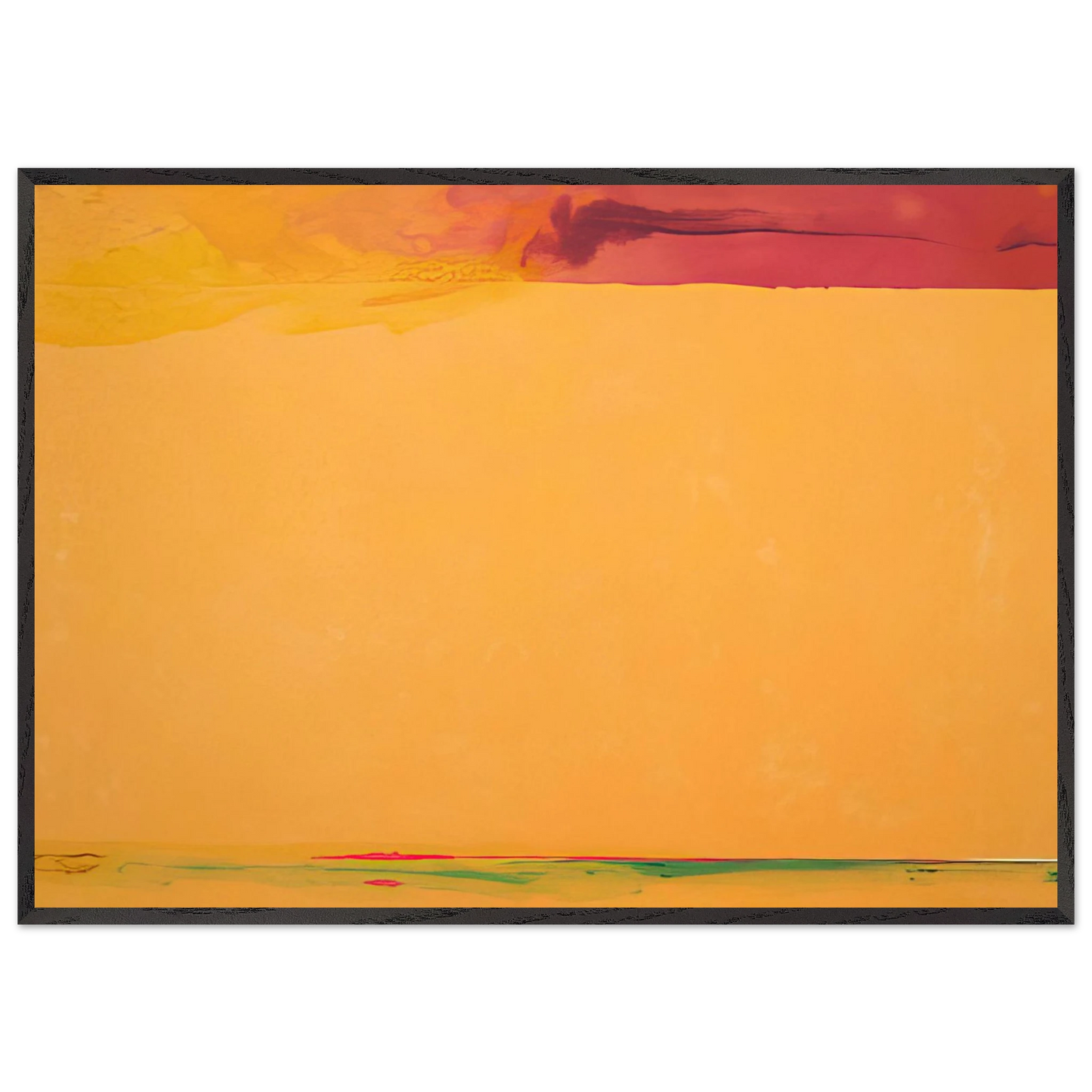 Helen Frankenthaler - Southern Exposure - 2005 Wall art - 27x35 cm / 11x14 inches - Premium Wooden Framed Poster With Fine Art Paper-canvas - White frame