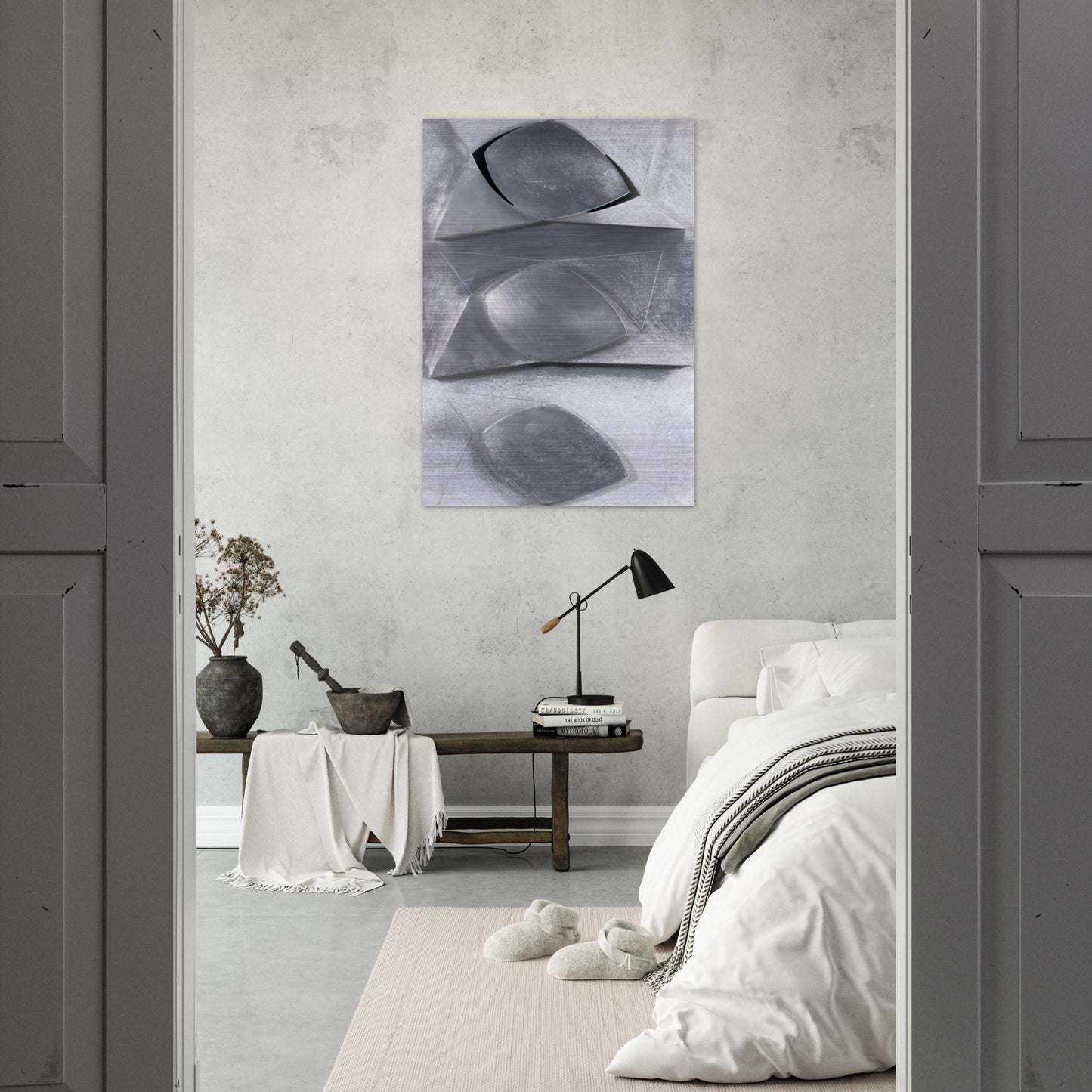 Composition-Relief - Concretism - Gyula Kosice Brushed Aluminum Print - 70x100 cm / 28x40 inches | Gyula Kosice Aluminum Print | Gyula Kosice Prints
