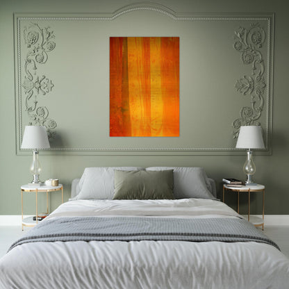 Pink Flutter - Sam Gilliam Brushed Aluminum Print - 70x100 cm / 28x40 inches | Sam Gilliam Aluminum Print | Sam Gilliam Prints