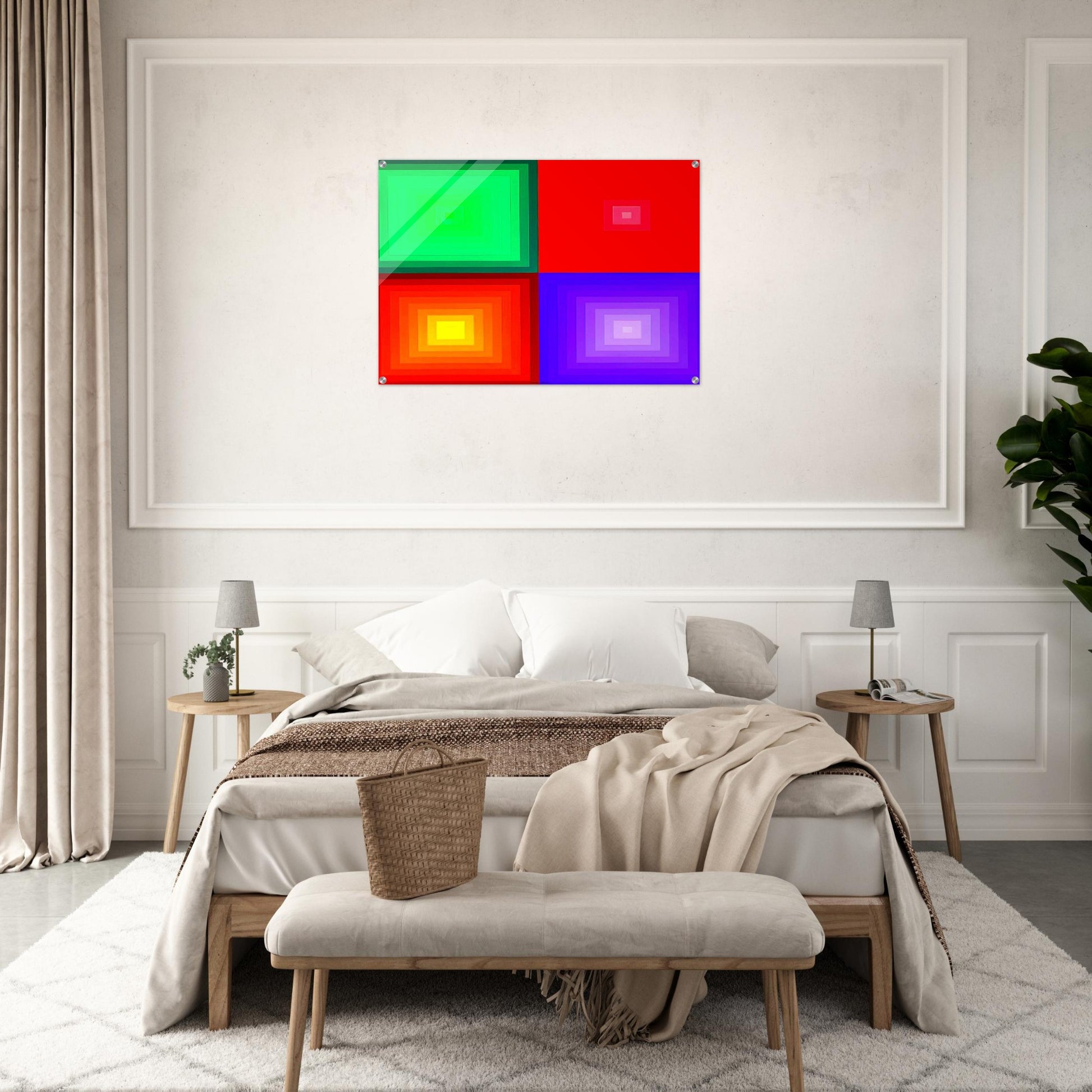 DVA-DVA - 1986 - Victor Vasarely Acrylic Print - 70x100 cm / 28x40″ inches | Victor Vasarely Wall Art | Victor Vasarely Prints