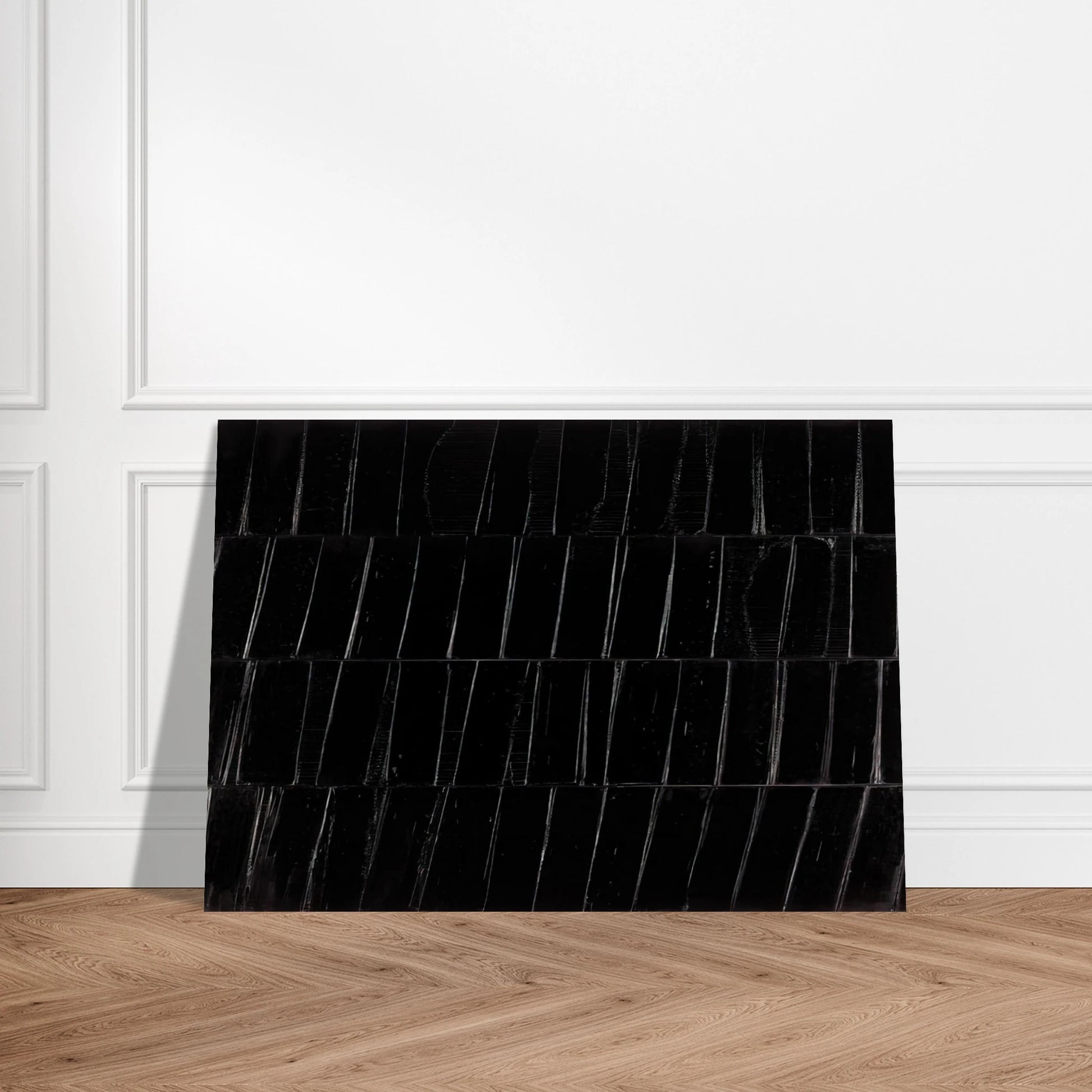 Peinture 324 x 362 cm, 1985 Polyptyque C - 1985 - Pierre Soulages Brushed Aluminum Print - 70x100 cm / 28x40 inches | Pierre Soulages Aluminum Print | Pierre Soulages Prints