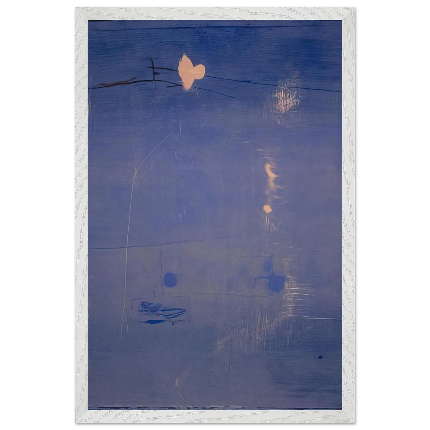 Helen Frankenthaler - Cameo - 1980 Wall art - 60x80 cm / 24x32 inches - Premium Wooden Framed Poster With Fine Art Paper-canvas - Wood frame