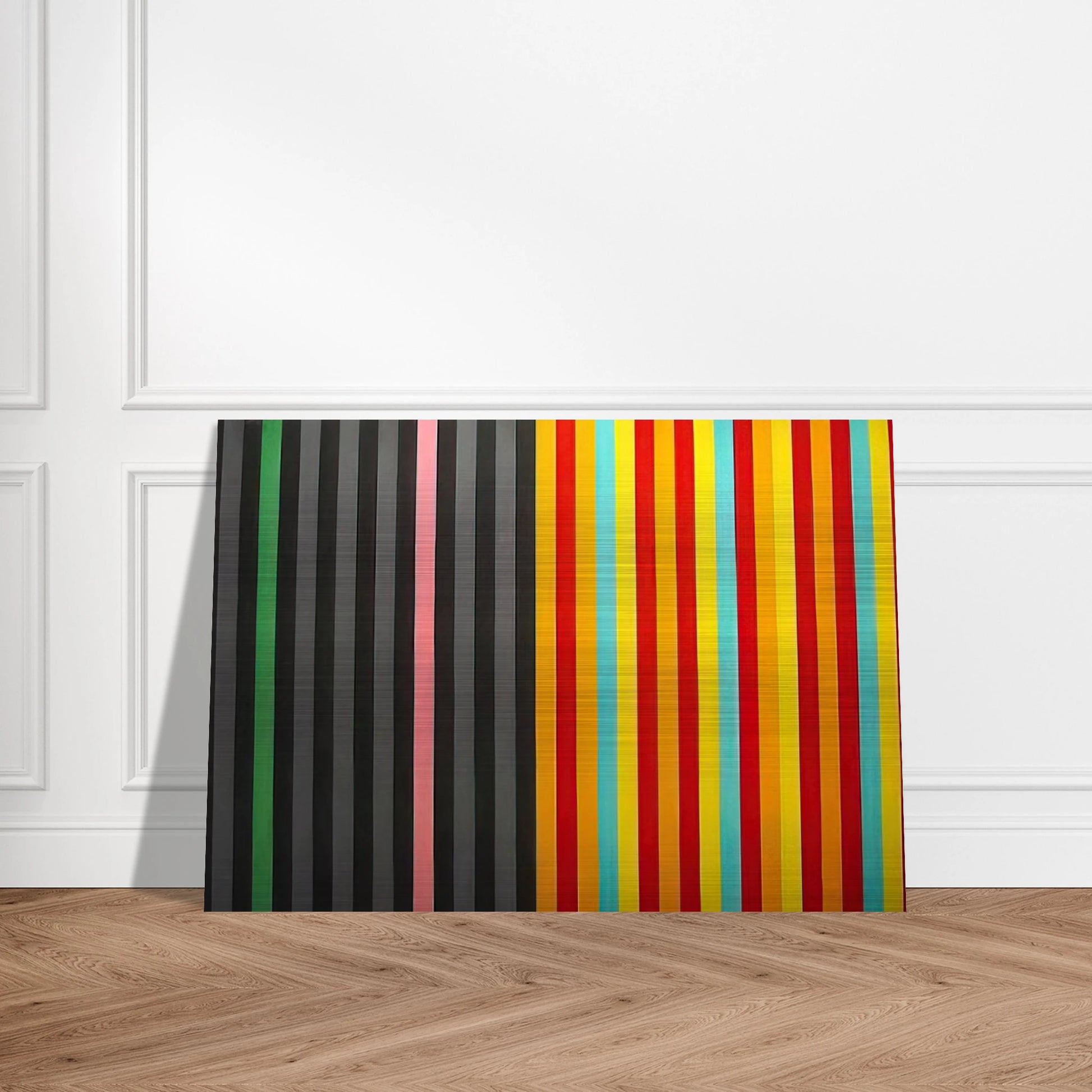 Hot Susan - 1965 - Gene Davis Brushed Aluminum Print - 70x100 cm / 28x40 inches | Gene Davis Aluminum Print | Gene Davis Prints