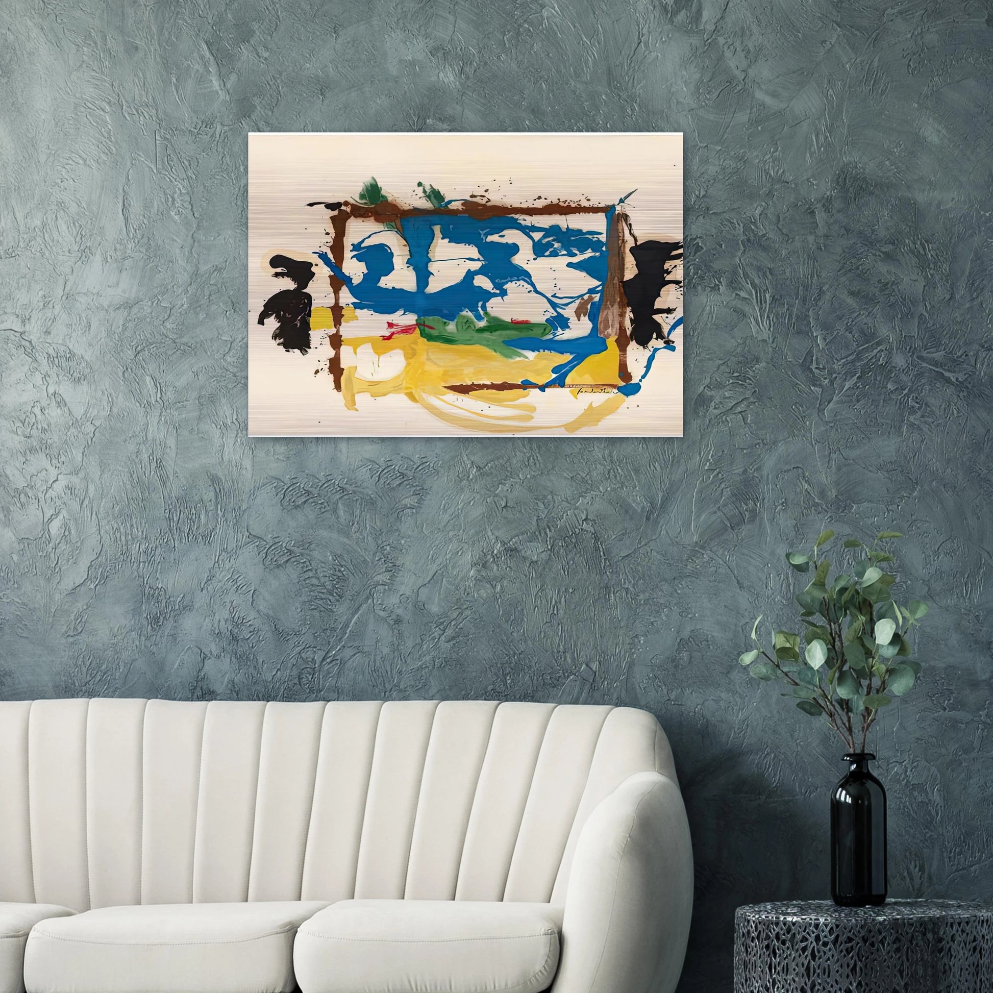 Swan Lake I, 1961- - Helen Frankenthaler Brushed Aluminum Print - 70x100 cm / 28x40 inches | Helen Frankenthaler Aluminum Print | Helen Frankenthaler Prints