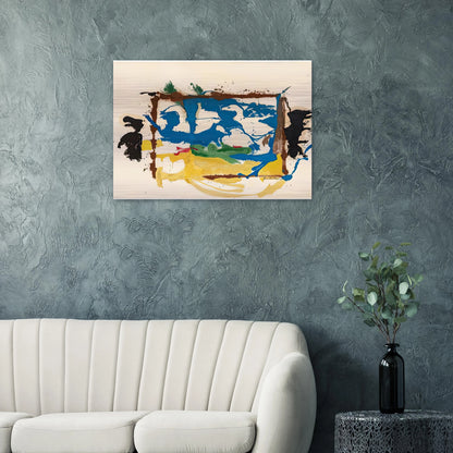 Swan Lake I, 1961- - Helen Frankenthaler Brushed Aluminum Print - 70x100 cm / 28x40 inches | Helen Frankenthaler Aluminum Print | Helen Frankenthaler Prints