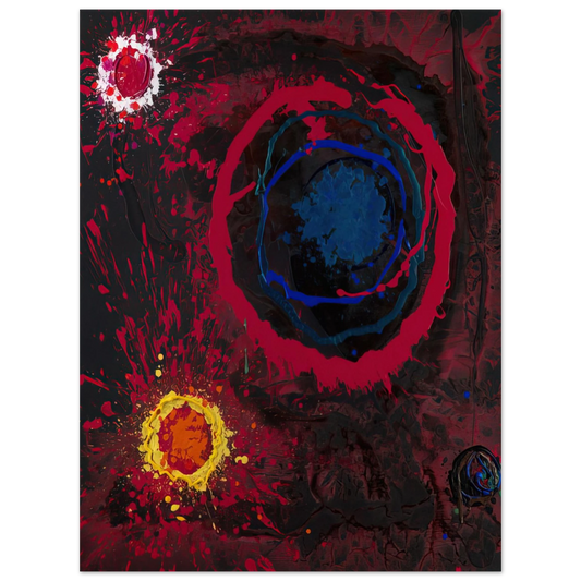 John Hoyland - Before Time Mysteries 12 05-01-11 - 2011  75x100 cm / 30x40inches Fine Art Poster