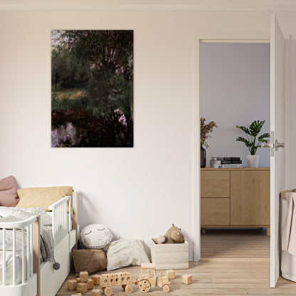 A Backwater at Wargrave - John Singer Sargent Brushed Aluminum Print - 70x100 cm / 28x40 inches | John Singer Sargent Aluminum Print | John Singer Sargent Prints
