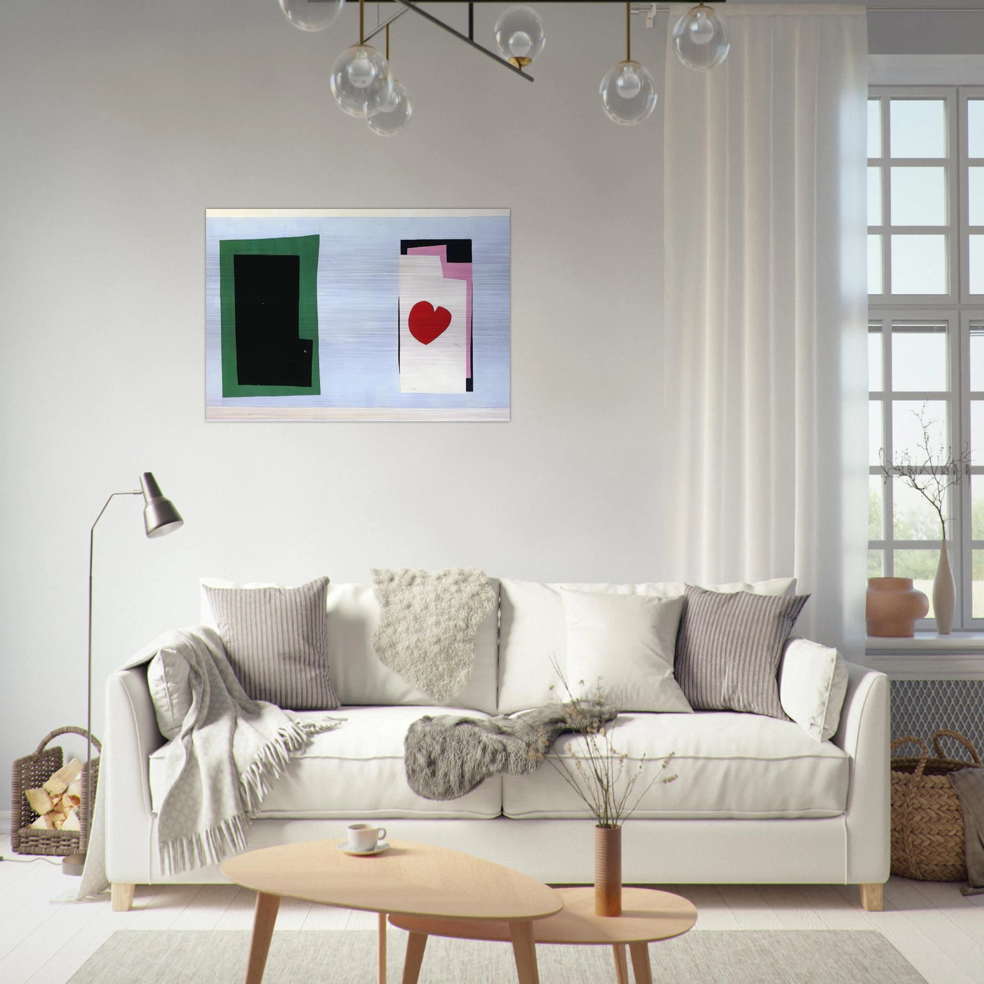 CUT OUTS 2 - Henri Matisse Brushed Aluminum Print - 70x100 cm / 28x40 inches | Henri Matisse Aluminum Print | Henri Matisse Prints