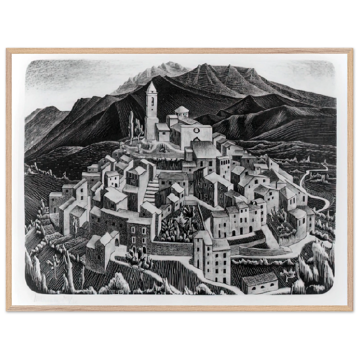 MC Escher - ESCHER (11) Wall Art - 30x40 cm / 12x16 inches - Fine Art Poster - -
