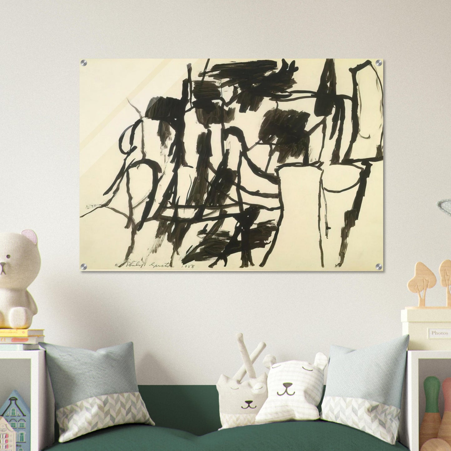 UNTITLED 4 - Philip Guston Acrylic Print - 70x100 cm / 28x40″ inches | Philip Guston Wall Art | Philip Guston Prints