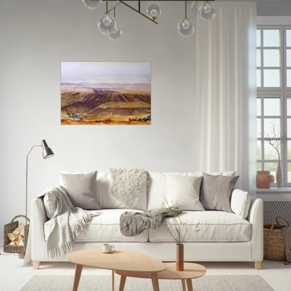The Plains from Nazareth - John Singer Sargent Brushed Aluminum Print - 70x100 cm / 28x40 inches | John Singer Sargent Aluminum Print | John Singer Sargent Prints