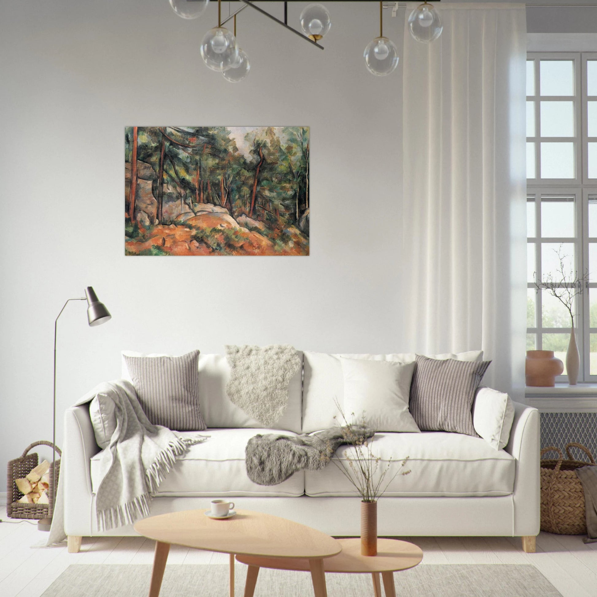 In the Forest - Paul Cézanne Brushed Aluminum Print - 70x100 cm / 28x40 inches | Paul Cézanne Aluminum Print | Paul Cézanne Prints