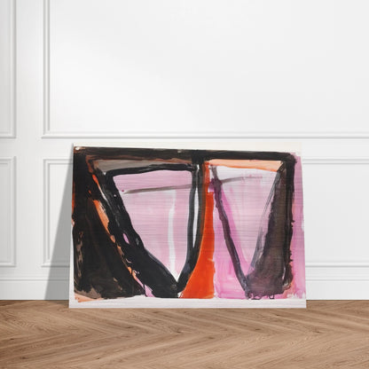 Composition - 1980 - Bram van Velde Brushed Aluminum Print - 70x100 cm / 28x40 inches | Bram van Velde Aluminum Print | Bram van Velde Prints