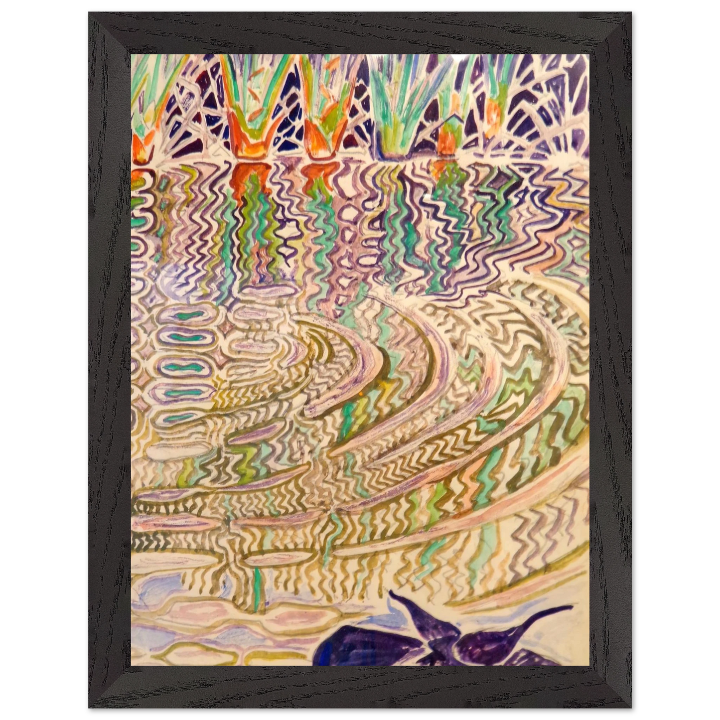 Walter Inglis Anderson - Walter Anderson Wall art - 20x25 cm / 8x10 inches - Premium Wooden Framed Poster With Fine Art Paper-canvas - Wood frame