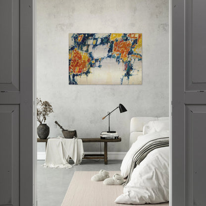 Basel Mural I - Sam Francis Brushed Aluminum Print - 70x100 cm / 28x40 inches | Sam Francis Aluminum Print | Sam Francis Prints