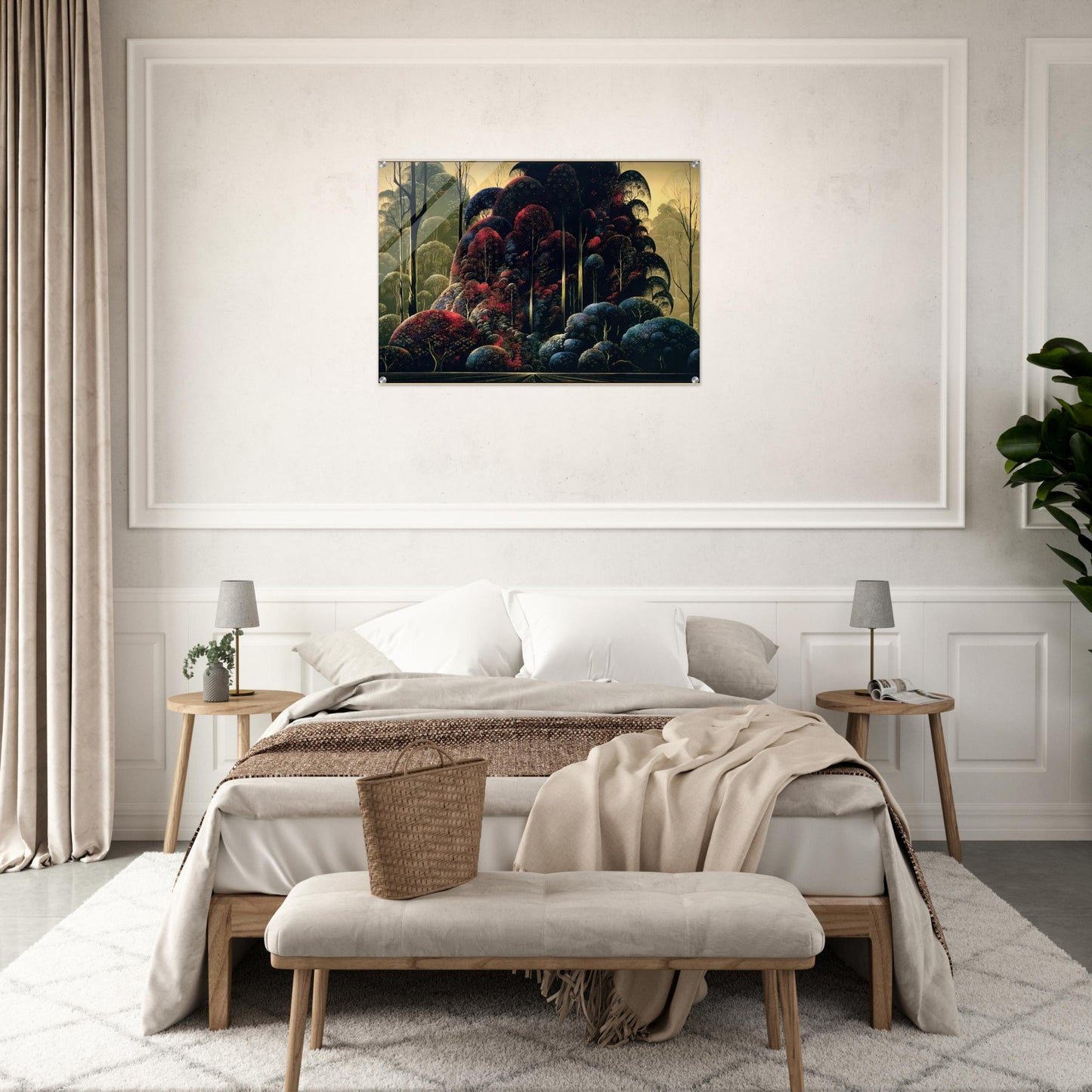 Wind Breaks - Eyvind Earle Acrylic Print - 70x100 cm / 28x40″ inches