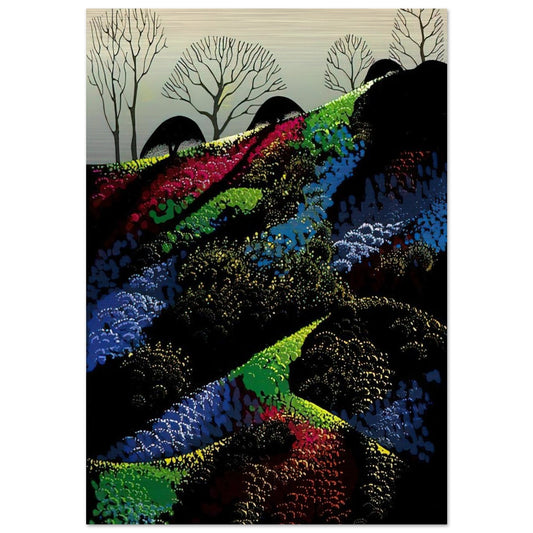 Little Jewels - Eyvind Earle Brushed Aluminum Print - 70x100 cm / 28x40 inches | Eyvind Earle Aluminum Print | Eyvind Earle Prints