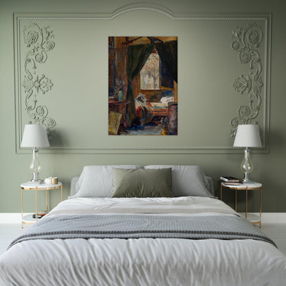 Interior of the Atelier De Auteuil - Tarsila do Amaral Brushed Aluminum Print - 70x100 cm / 28x40 inches | Tarsila do Amaral Aluminum Print | Tarsila do Amaral Prints