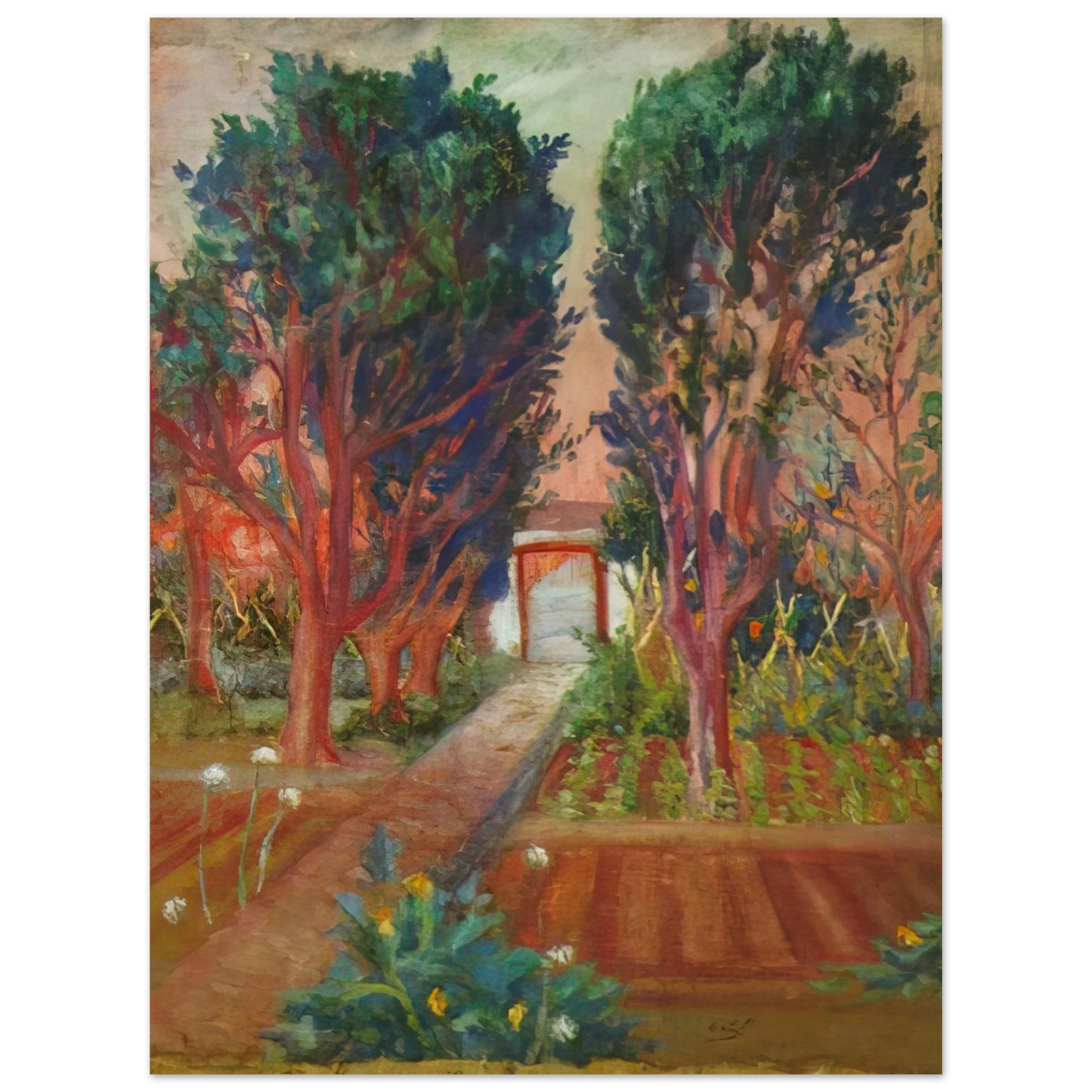 Salvador Dali - THE VEGETABLE GARDEN OF LLANER  75x100 cm / 30x40inches Fine Art Poster