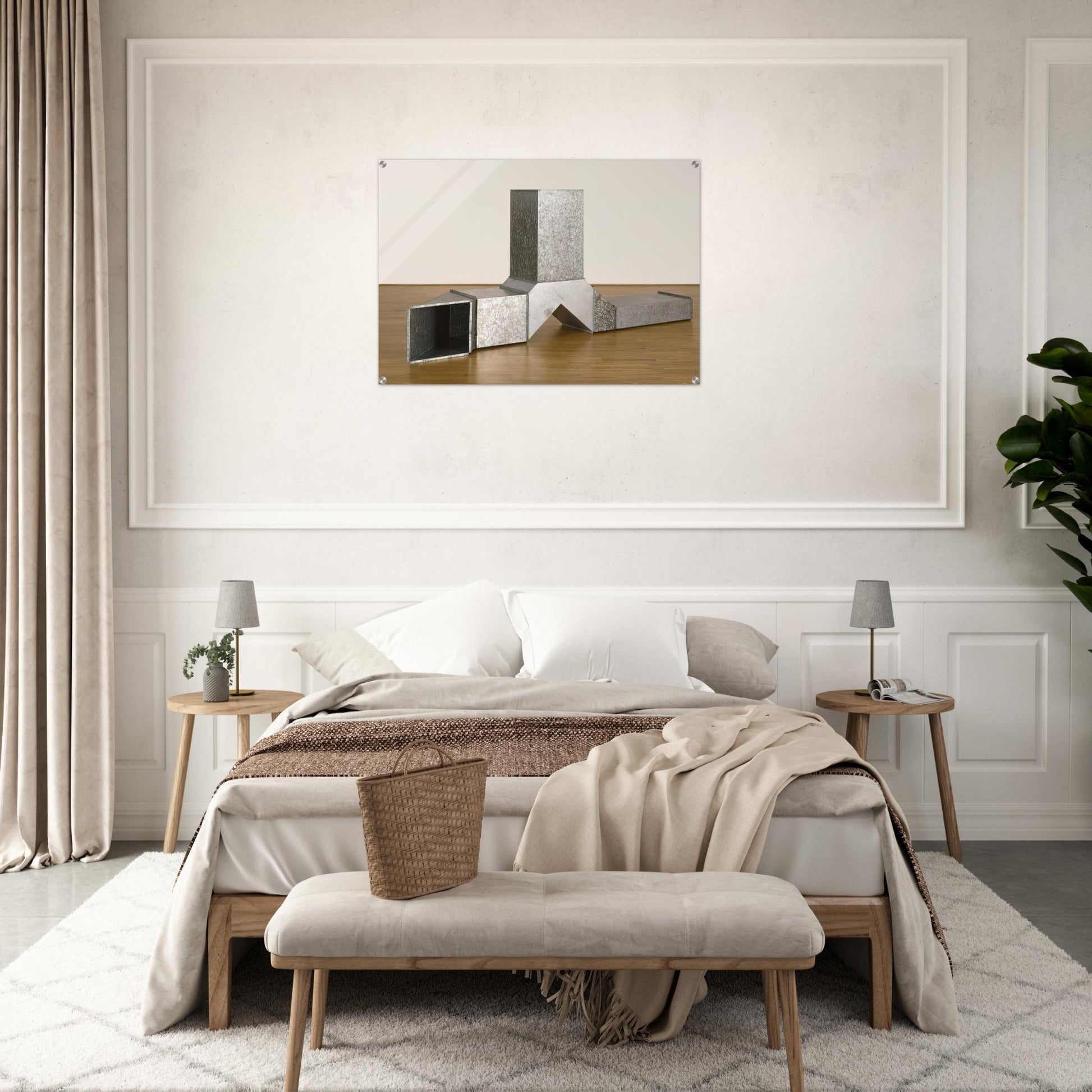 Square Tubes [Series D] - 1967 - Charlotte Posenenske Acrylic Print - 70x100 cm / 28x40″ inches