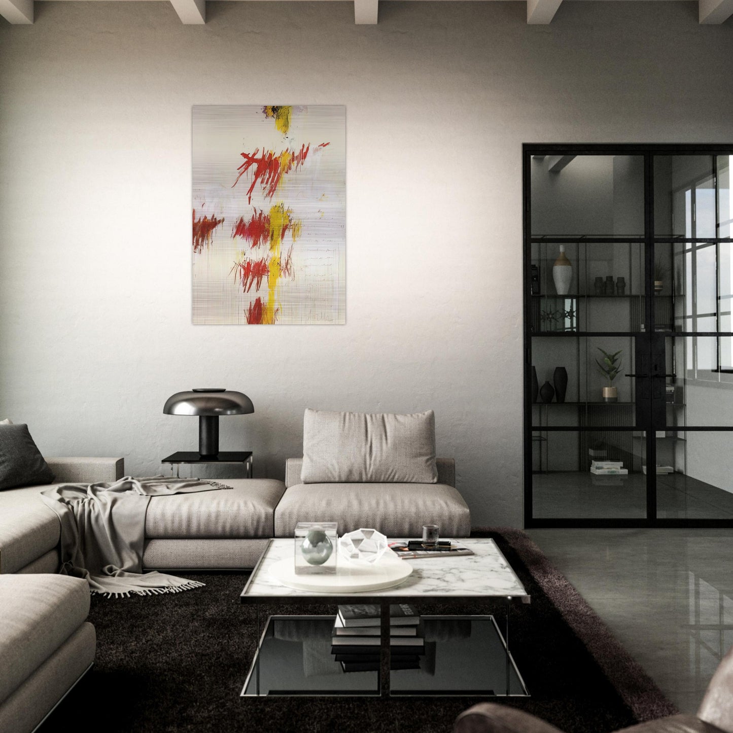 Quattro Stagioni II. Primavera - Cy Twombly Brushed Aluminum Print - 70x100 cm / 28x40 inches | Cy Twombly Aluminum Print | Cy Twombly Prints
