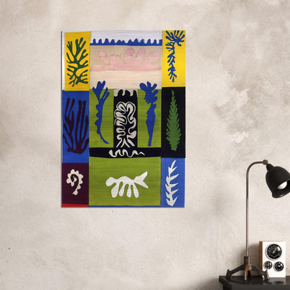 CUT OUTS 5 - Henri Matisse Brushed Aluminum Print - 70x100 cm / 28x40 inches | Henri Matisse Aluminum Print | Henri Matisse Prints