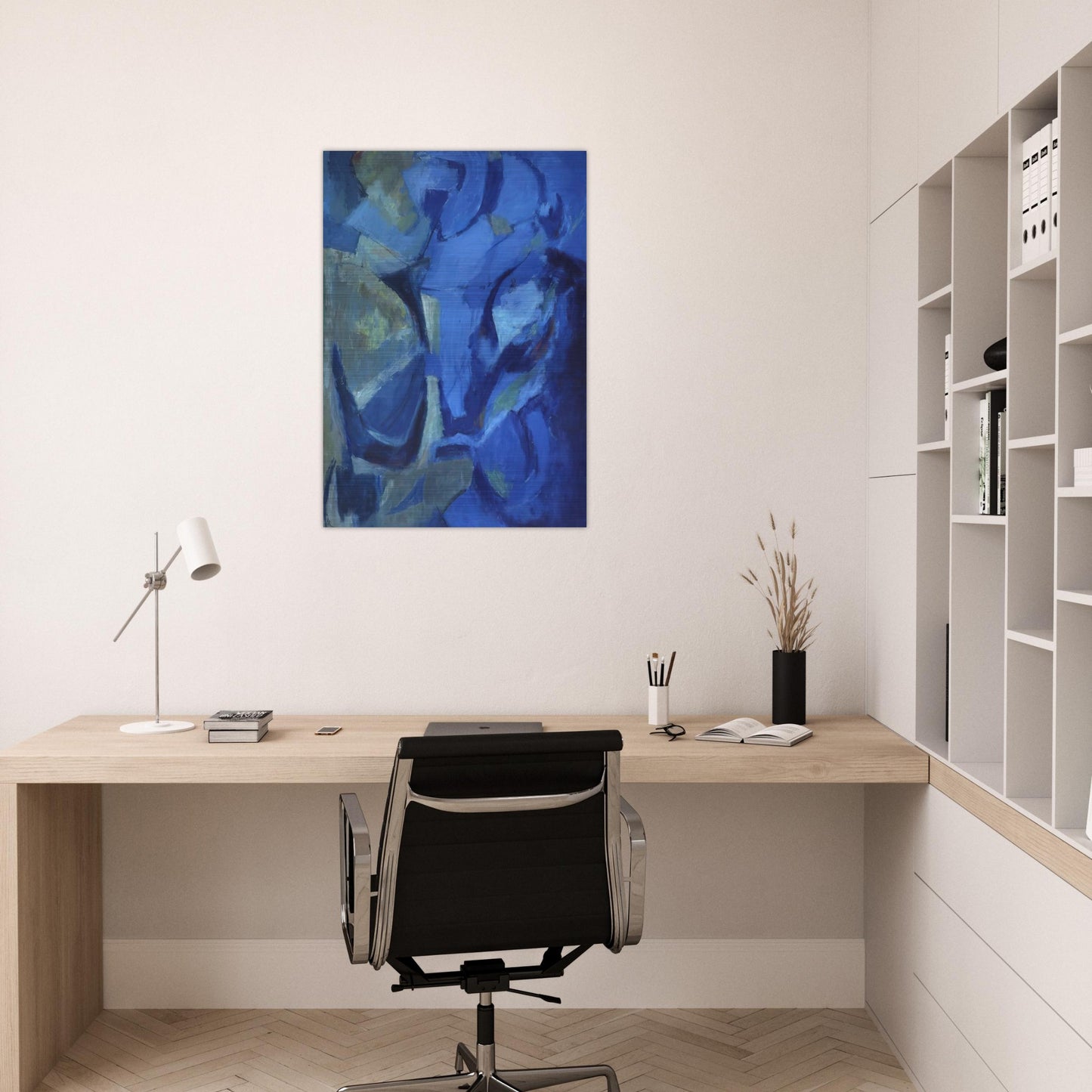 THE STORMY SEA 1958 - Alma Woodsey Thomas Brushed Aluminum Print - 70x100 cm / 28x40 inches | Alma Woodsey Thomas Aluminum Print | Alma Woodsey Thomas Prints