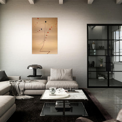 RED CASCADE 1954 - Alexander Calder Brushed Aluminum Print - 70x100 cm / 28x40 inches | Alexander Calder Aluminum Print | Alexander Calder Prints