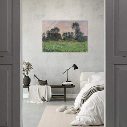 Meadow in Giverny - claude monet Acrylic Print - 70x100 cm / 28x40″ inches | claude monet Wall Art | claude monet Prints