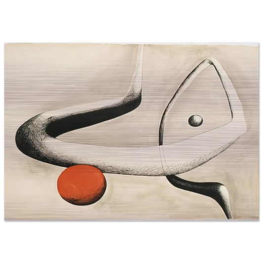 UNTITLED 1932 0 - Alexander Calder Brushed Aluminum Print - 70x100 cm / 28x40 inches | Alexander Calder Aluminum Print | Alexander Calder Prints