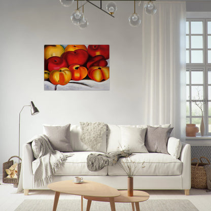 Apple Family II - Georgia O'Keeffe Brushed Aluminum Print - 70x100 cm / 28x40 inches | Georgia O'Keeffe Aluminum Print | Georgia O'Keeffe Prints