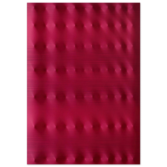 Superficie rossa - 2006 - Enrico Castellani Brushed Aluminum Print - 70x100 cm / 28x40 inches | Enrico Castellani Aluminum Print | Enrico Castellani Prints
