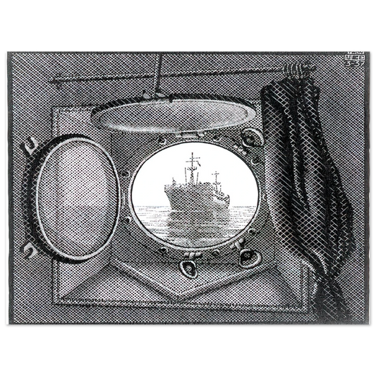 MC Escher - PORTHOLE Wall Art - 21x29.7 cm / 8x12" - Fine Art Poster-canvas - -