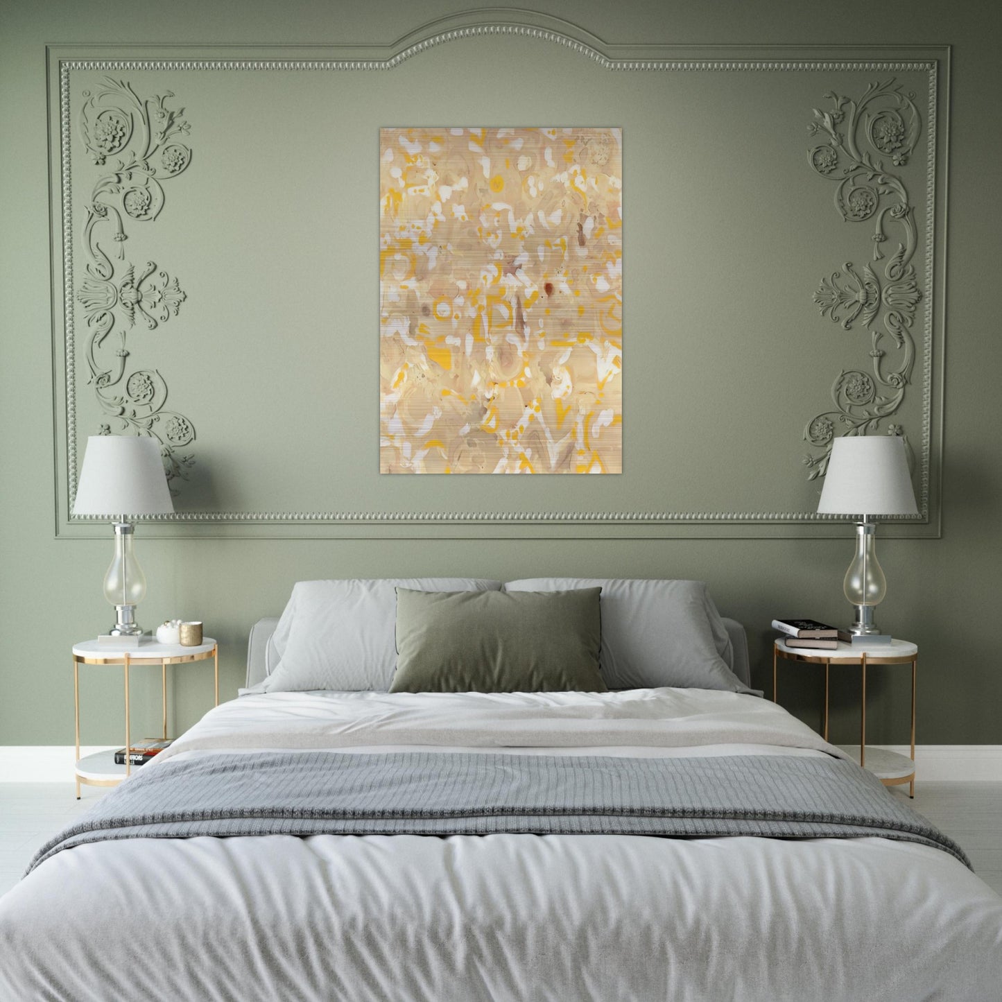 Hieroglyphs No. 12 - Lee Krasner Brushed Aluminum Print - 70x100 cm / 28x40 inches | Lee Krasner Aluminum Print | Lee Krasner Prints