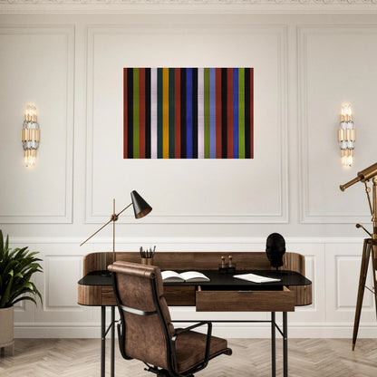 Hot Beat - 1964 - Gene Davis Brushed Aluminum Print - 70x100 cm / 28x40 inches | Gene Davis Aluminum Print | Gene Davis Prints