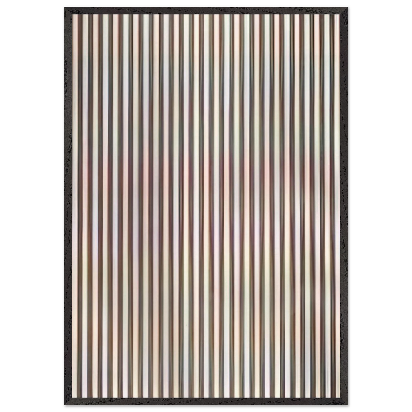 ZING 1 1971 - Bridget Riley 70x100 cm / 28x40 inches Framed Art Print – Black Wooden Frame