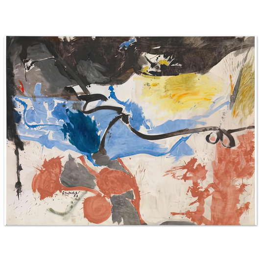 Helen Frankenthaler - Hotel Cro-Magnon, 1958- Wall Art - 21x29.7 cm / 8x12" - Fine Art Poster-canvas - -