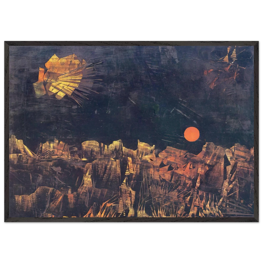 Praise to Tanguy - Max Ernst 70x100 cm / 28x40 inches Framed Art Print – Black Wooden Frame
