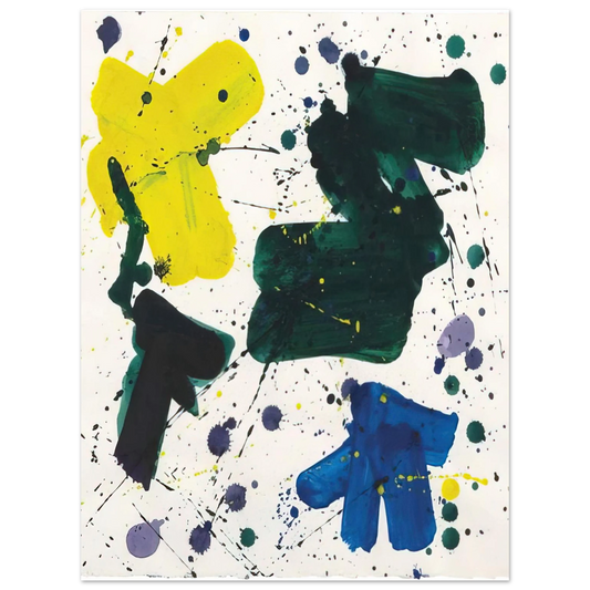 Sam Francis - Untitled II  75x100 cm / 30x40inches Fine Art Poster