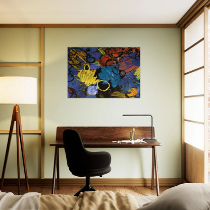 Motion - 1962 - Ernst Wilhelm Nay Brushed Aluminum Print - 70x100 cm / 28x40 inches | Ernst Wilhelm Nay Aluminum Print | Ernst Wilhelm Nay Prints