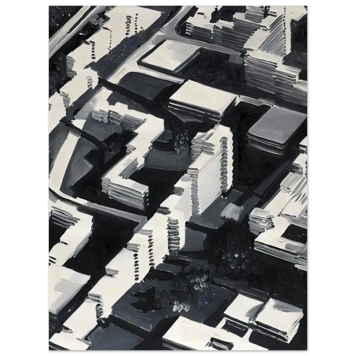 Gerhard Richter - TOWNSCAPE SA 1969  75x100 cm / 30x40inches Fine Art Poster
