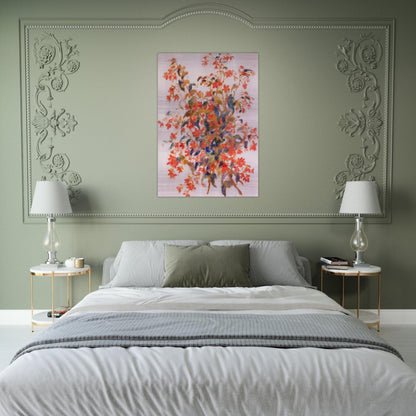 Still Life with Fuscias - Pierre-Auguste Renoir Brushed Aluminum Print - 70x100 cm / 28x40 inches | Pierre-Auguste Renoir Aluminum Print | Pierre-Auguste Renoir Prints