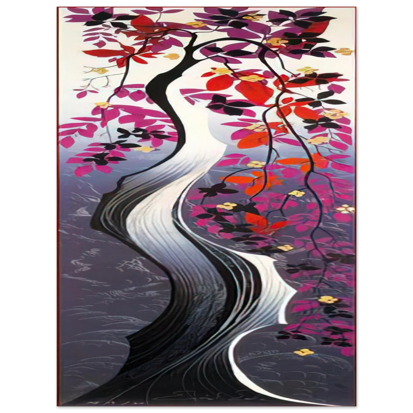 Eyvind Earle - Twisted Tree  75x100 cm / 30x40inches Fine Art Poster