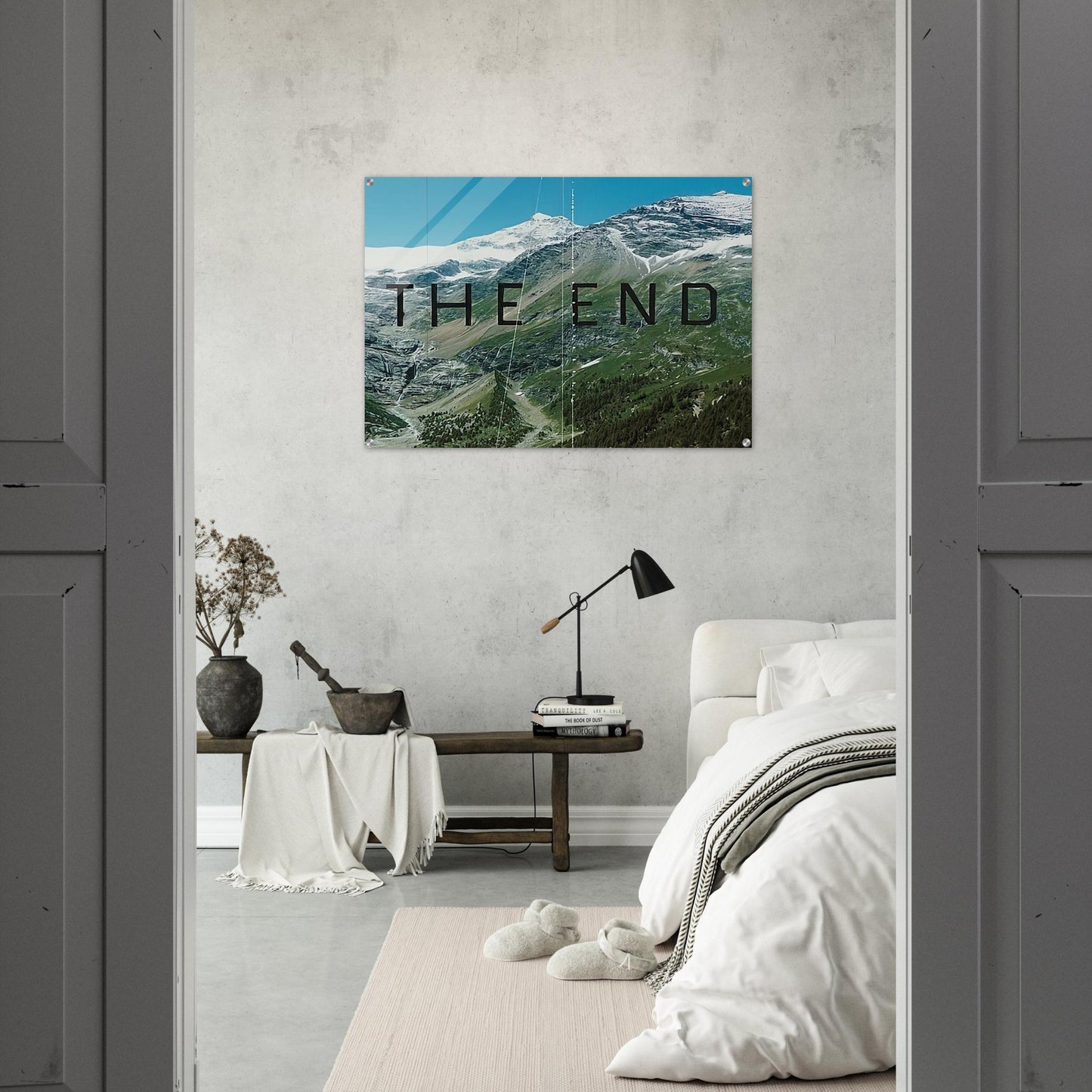 THE END 87 2010 - Edward Ruscha Acrylic Print - 70x100 cm / 28x40″ inches | Edward Ruscha Wall Art | Edward Ruscha Prints