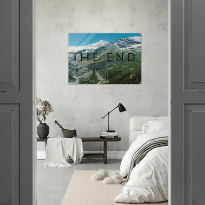 THE END 87 2010 - Edward Ruscha Acrylic Print - 70x100 cm / 28x40″ inches | Edward Ruscha Wall Art | Edward Ruscha Prints
