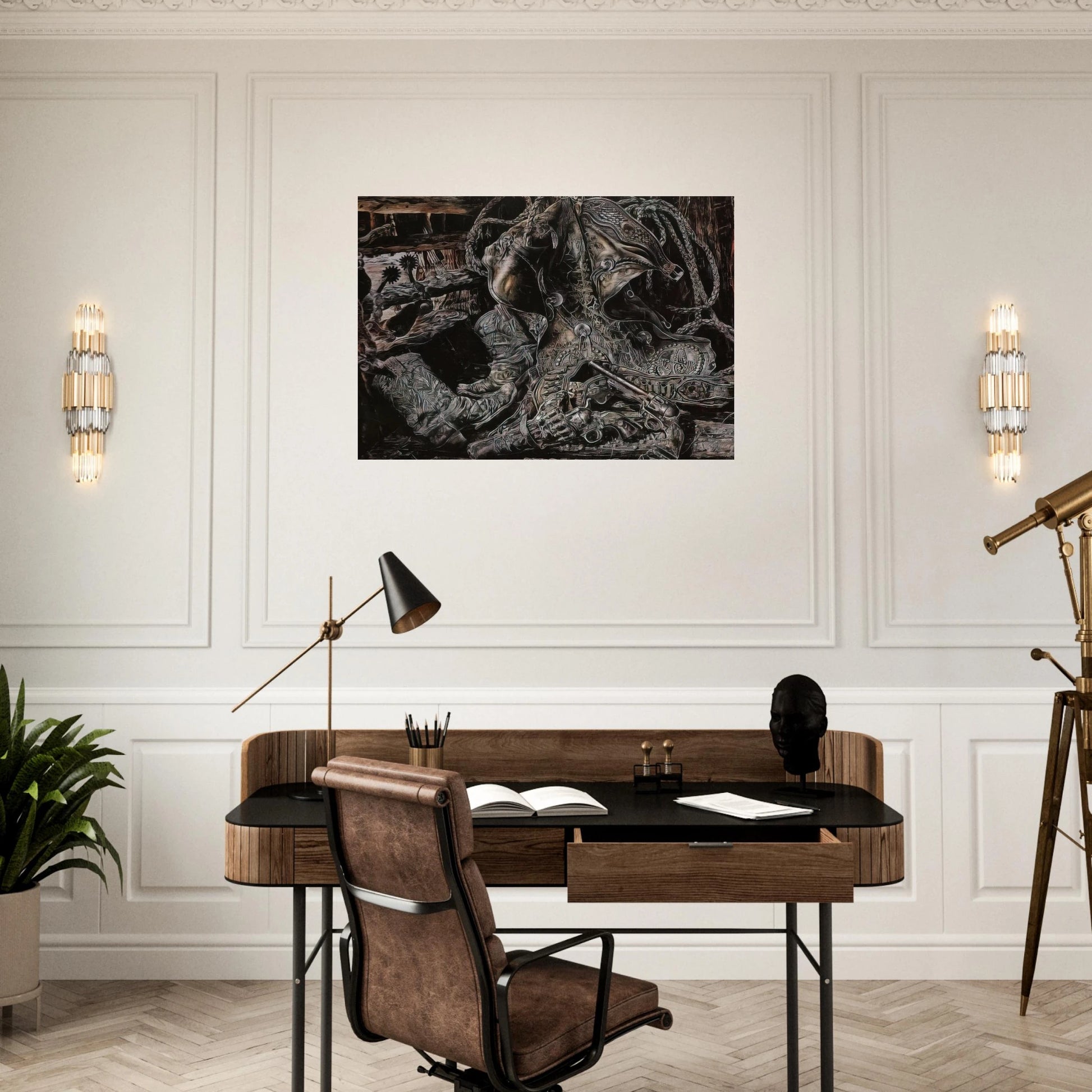 NONAME 8 - Ivan Albright Brushed Aluminum Print - 70x100 cm / 28x40 inches | Ivan Albright Aluminum Print | Ivan Albright Prints